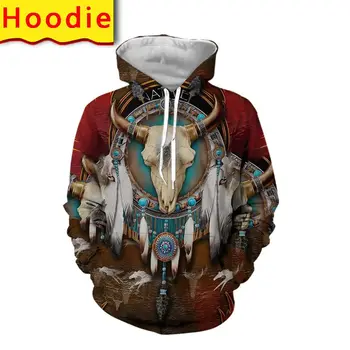 Native american hoodies sporta krekli 3d drukas vīriešiem harajuku smieklīgi bikses, ziemas jaka streetwear tee krekli anime drēbes, sega