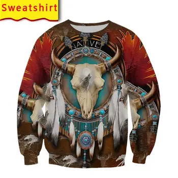 Native american hoodies sporta krekli 3d drukas vīriešiem harajuku smieklīgi bikses, ziemas jaka streetwear tee krekli anime drēbes, sega