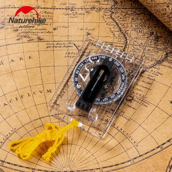 Naturehike Āra Locīšanas Kompass 0.05 kg Uzpildes Skalu, Caurspīdīga Augstas Precizitātes Pozicionēšanas Karte Militāro Kompass, Tūrisma