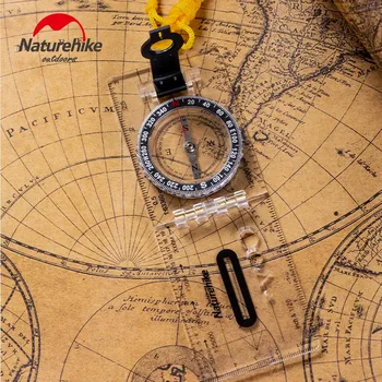 Naturehike Āra Locīšanas Kompass 0.05 kg Uzpildes Skalu, Caurspīdīga Augstas Precizitātes Pozicionēšanas Karte Militāro Kompass, Tūrisma