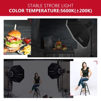 Neewer Foto Studija Strobe Flash Apgaismojuma Komplekts:Monolight ar Bowen Stiprinājums,Statīvs,Softbox,Liela Soma Studijas Video uzņemšana