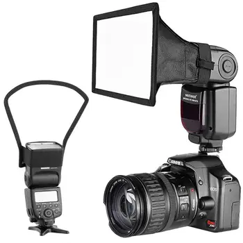 Neewer Kameras Speedlite Zibspuldzes Softbox un Atstarotājs, Izkliedētājs Komplekts Canon, Nikon un Citas DSLR Kameras Mirgo Neewer TT560