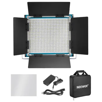 Neewer Metāla Bi-color LED Video Gaisma Izturīgs Metāla Rāmis Regulējamas 660 Krelles Studijas YouTube Fotogrāfijas Video Uzņemšanas laikā