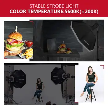 Neewer S101-300W Profesionālā Studijā Monolight Strobe Flash Gaismas 300W 5600K ar Modelēšanas Lampa, Alumīnija Sakausējuma