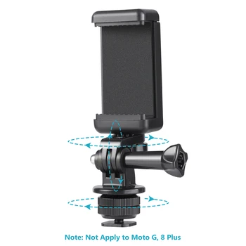 Neewer Tālruņa Turētāju Komplekts Rīcības Kamera GoPro Hero 9 8 7 6 5, DJI OSMO Rīcības, iPhone12/11 Pro Max/X/XR, Samsung Gaismas Gredzens
