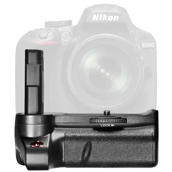 Neewer Vertikālais Bateriju Rokturis paredzēts Nikon D3400 spoguļkamera+2-Pack Nikon EN-EL14, LV-EL14A Nomaiņa Uzlādējams Li-ion Akumulators