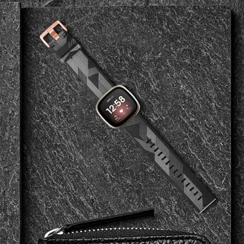 Neilona Auduma Siksnu Fitbit Otrādi Jēga Skatīties Siksnu Nomaiņa Joslas Fitbit Versa3 / Fit bitu Versa 3 Smartwatch