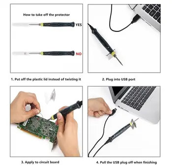 Neliela Zema Spiediena 5V USB Pārnēsājamo Mini lodāmurs Lodēšanas Dzelzs Elektriskās Metināšanas Pildspalvu, Mobilo Telefonu Remonts