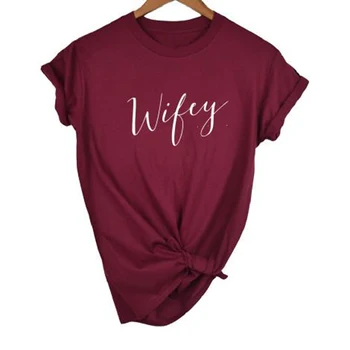 NELOBĪTI DIZAINA Medus Kāzu Kungs Un Kundze Precējies Vīrs Wifey T-krekls Ikdienas Īsās Piedurknes Vēstuli Izdrukāt, Tumblr Sieviešu Top Tee Mīlestība