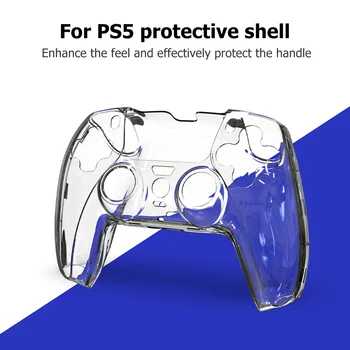 Nepievelk putekļus Gamepad Aizsardzības Dekoru DATORA Cietā Korpusa Vāks PS5 Kontrolieris Skaidrs Ādas Aizsargs Kursorsviru Aizsardzības Gadījumā