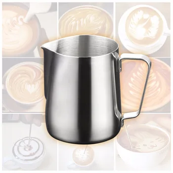 Nerūsējošā Tērauda Latte Art Krūzi Piena Putošanas Krūze Espresso Kafijas Krūze Barista Kuģiem, Kafija, Kapučīno Tases Pot rīki 7 Izmēri