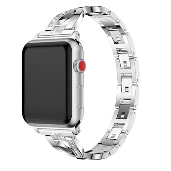 Nerūsējošā tērauda pulseira Apple skatīties joslas 38 40 44 42mm Skatīties joslas aproce watchband cinturino Apple skatīties 5 4 3 2