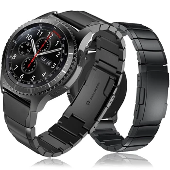 Nerūsējošā Tērauda Siksniņa Samsung Galaxy 42MM 46MM Active2 40MM 44MM Smart Watch Band 20MM 22MM Delnas Siksniņu, Pārnesumu S4 S3 S2 Correa