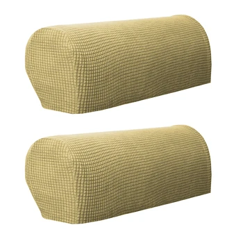 Neslīdoša dīvāna roku balstu mēbeles aizsardzības vāks auduma un ādas dīvānu 2gab plus stiept samta dīvāna roku balstu vāciņu