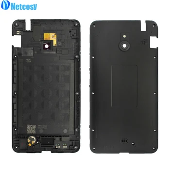 Netcosy Par Nokia Lumia 1320 Melna krāsa Korpuss Vidū Rāmja Bezel rezerves daļas Par Nokia Lumia 1320 Vidū Plāksnes Segums