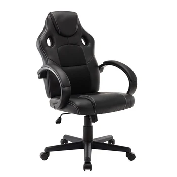 New augstas atpakaļ PU ādas spēli krēsls, atpūtas datora krēsla, biroja krēsls, grozāms biroja datora krēsla