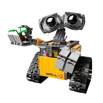 NEW Star Wars Sērijas 16003 Robots WALL E 687Pcs Idejas Modeļu Veidošanas Komplekti, Bloki, Ķieģeļi, Izglītību, Bērnu Rotaļlietas, Dāvanas