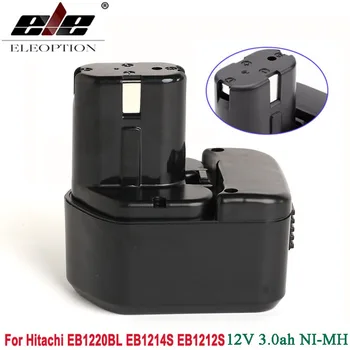 Ni-MH 3000mAh 12V 3.0 Ah elektroinstrumentus Akumulatoru Hitachi EB1214S 12V EB1212S DS 12DVF3 EB1220HL, EB1220HS, EB1220RS,EB1222HL