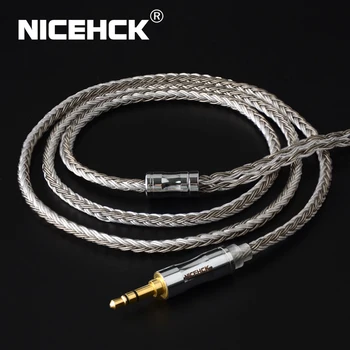 NICEHCK C16-4 16 Core Sudraba Pārklājumu Kabelis 3.5/2.5/4.4 mm Spraudni MMCX/2Pin/QDC/NX7 Pin LZ A7 C12 ZSX V90 TFZ NX7 MK3/F3/BL-03