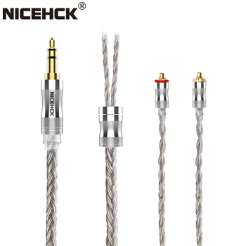 NiceHCK C24-Jaunināšanas 3 Stieples 24 Core Sudraba Pārklājumu Vara Austiņu Kabeli 3.5 mm/2,5 mm/4.4 mm MMCX/NX7/QDC/0.78 2Pin ST-10s YTAO