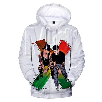 Nicky jam 3D Iespiesti Hoodies Sieviešu/Vīriešu Modes garām Piedurknēm ar Kapuci sporta Krekls Karstā Pārdošanas Gadījuma Streetwear Drēbes