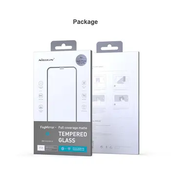 Nillkin Anti-pirkstu Nospiedumu Matēts Rūdīts Stikls iPhone 12 12 Mini Pro, Max Stikla Ekrāna Aizsargs, Pilns Pārklājums Stikla