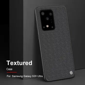 Nillkin Neilona PC Plastmasas Aizmugurējo Vāciņu Samsung Galaxy S20 Ultra Teksturētu Gadījumā aizsargs vāciņu Galaxy S20 Ultra