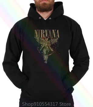 Nirvana Amerikāņu Rokgrupa Krist Novoselic Kurt Cobain pelēkā vārna sporta Krekli Black S 6Xl Sievietes Vīrieši
