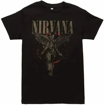Nirvana Amerikāņu Rokgrupa Krist Novoselic Kurt Cobain T Krekls Melns S 6Xl