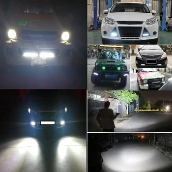 Niscarda 6 collu 12V 48W 16 LED Gaismas Josla Darba Lukturi Plūdu Gaismas Spuldzes Auto Vadītāja Miglas Lukturi Jeep Automašīnu Traktora Piekabe Laivu