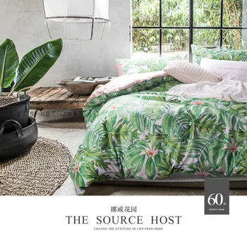 No. 51-60 tumši zaļš gultas komplekts ar bitēm sega ietver 4gab Kokvilnas sateen gultas veļa double queen, king size gultasveļa