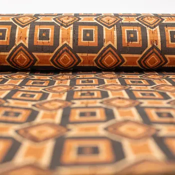 No Portugāles Dabisko Korķi, Audumu Rakstu ar etnisko oranžs un brūns dizainu, Tekstila, Korķa COF-203