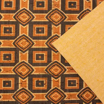 No Portugāles Dabisko Korķi, Audumu Rakstu ar etnisko oranžs un brūns dizainu, Tekstila, Korķa COF-203