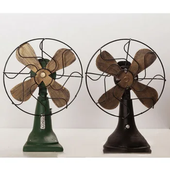 NOCM Nostalģisks Retro Ventilators Rotājumu Mājas Vintage Ventilators Miniatūras Eiropas Stila Figūriņas Mājas Dekoru, Rotājumu Dāvanas