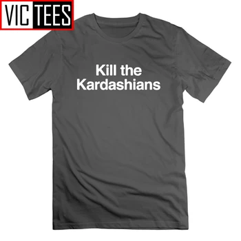 Nogalināt Kardashians T Krekls Crewneck Liela Izmēra Topi Tees Ir Kokvilnas, Ar Īsām Piedurknēm Vīriešu Slayer Kim Kylie Jenner T-Krekls