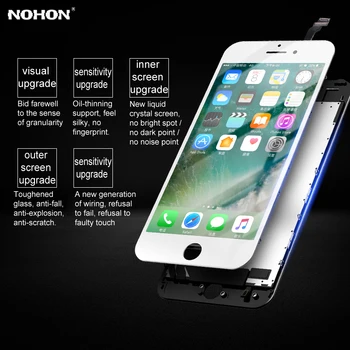NOHON LCD Displejs Priekš iPhone 6S 6 7 8 Plus X XS XR Ekrānu Nomaiņa HD 3D Touch Digitizer Montāža AAAA Mobilo Telefonu Lcd Karstā