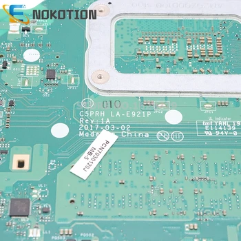 NOKOTION C5PRH LA-E921P MBDUMMY057 Galvenā pārvalde Acer Predator Helios 300 G3-571 SR32Q I7-7700HQ CPU GTX 1060 GPU DDR4