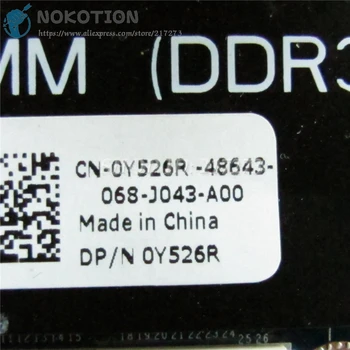 NOKOTION KN-0Y526R 0Y526R Y526R Portatīvo datoru Mātesplati Par Dell Studio XPS 1340 Galvenās valdes DDR3 GT210M grafikas Bezmaksas CPU