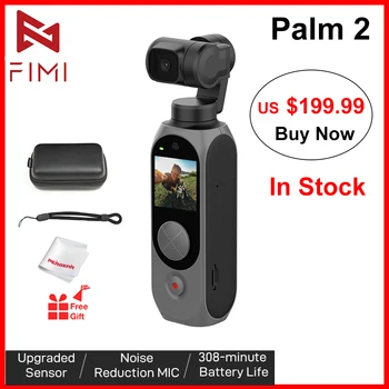 Noliktavā FIMI PALMU 2 3-Ass Rokas Gimbal Kameras Stabilizators Modernizētas 4K HD Kabatas Mini Smart Kameras Platleņķa Smart Trase
