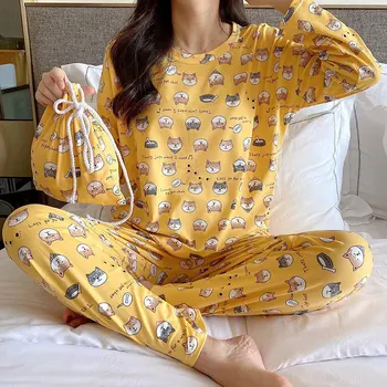 NORNS Zīda Sieviešu Pidžamas tērpu komplekti Ziedu Iespiesti cute Pidžamas Komplekts Viskozes Tops un Bikses, Sieviešu Nakts Tērps Iestatīt miega topi