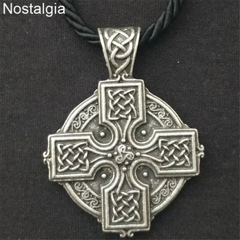 Nostalģija Triskele Triskelion Simbolu Vidū Īrijas Mezgli Cross Kulons Meitenes, Kaklarota, Etniskā Rotaslietu Izgatavošana