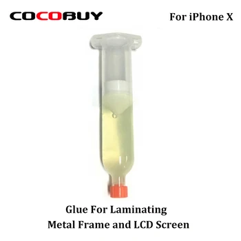 Novecel Auksta 30ml Līme iPhone X XS Max Saspiežot Bezel Rāmis ar LCD Ekrāns iPhone X Fiksācijas Pelējuma stiprinājuma rāmis