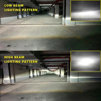 NOVSIGHT H11 LED Lukturu Automašīnas ar Turbo H1 Led Spuldzes H7 Auto lampiņas H4 Lampas 9005 9006 HB3 HB4 6500K 72W 9000LM Lukturis