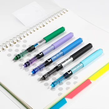 Nowpen Veikalā Taisni Šķidruma Rollerball Pildspalvas PVN-159 7 Krāsas 0.28/0.38/0.5 mm Needel Penpoint Studentu Pārbaude Piederumi