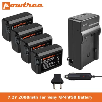 NP-FW50 Kameru Baterijas+Lādētājs Sony A6000, A6500, A6300, A7, A7II, A7RII, A7SII, A7S, A7S2, A7R, A7R2, A5100, RX10 Accessori
