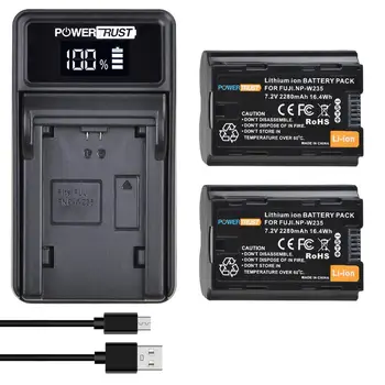NP-W235 NPW235 2280mAh 7.2 V Akumulators un LED USB Lādētāju, par Fujifilm Fuji X-T4, XT4 Kameru Baterijas