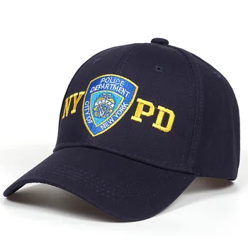 NYPD Izšuvumi Beisbola cepure Āra Saules Cepures Regulēšana Kokvilnas Pāris, Cepure, Hip Hop Snapback Cepures 54-62cm