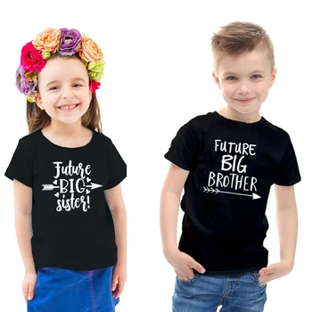 Nākotnē Lielā Brāļa Māsa Drukāt Burtus Bērni Tshirt Smieklīgi Toddler Zēni Meitenes Īsām Piedurknēm T-krekls Gadījuma Bērni Karstā Pārdošanas Tees