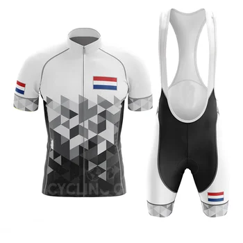 Nīderlandes Riteņbraukšanas Jersey, Velo Apģērbs, Komplekts maillot ciclismo , Vīriešu Apģērbs, Riteņbraucēju Apģērbs,roupa ciclismo masculino