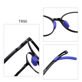 O-Q KLUBS Bērniem, Brilles Anti-Zila Gaisma Datoru Brilles TR90 Regulējamām Kājām Ērti Zēni Meitenes Briļļu TR5108